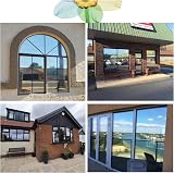 Zindoo One Way Window Film Reflective Privacy Sun Block 90x200cm Black/Silver view 6