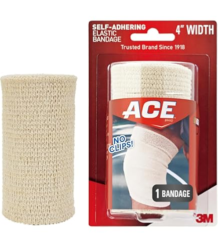 Amazon.com: ACE Elastic Bandage w/ Hook Closure 207604, 4 Inch