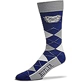 For Bare Feet NCAA Butler Bulldogs Argyle Line Up Dress Sock Team Color OSFM
