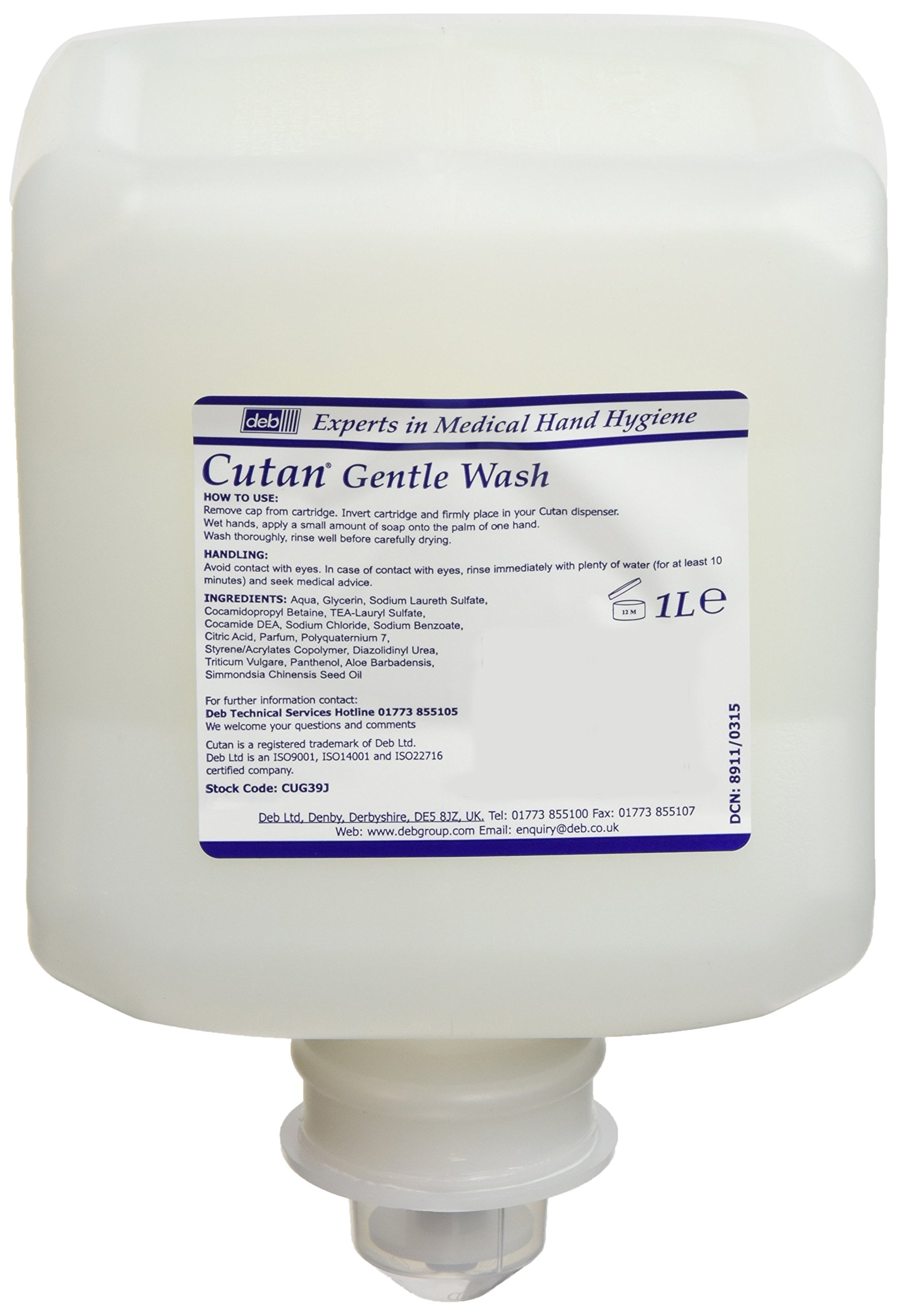 Cutan DUCUG39J Gentle Wash 1 Litre (Pack of 6)
