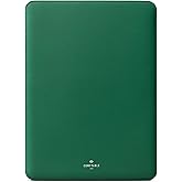 Comfyable Laptop Sleeve 13 Inch Precisely Compatible with MacBook Air M4 2025-2018 & MacBook Pro M2 2022 M1 2020-2016, Genuine Leather Cover Case, Leafy Green