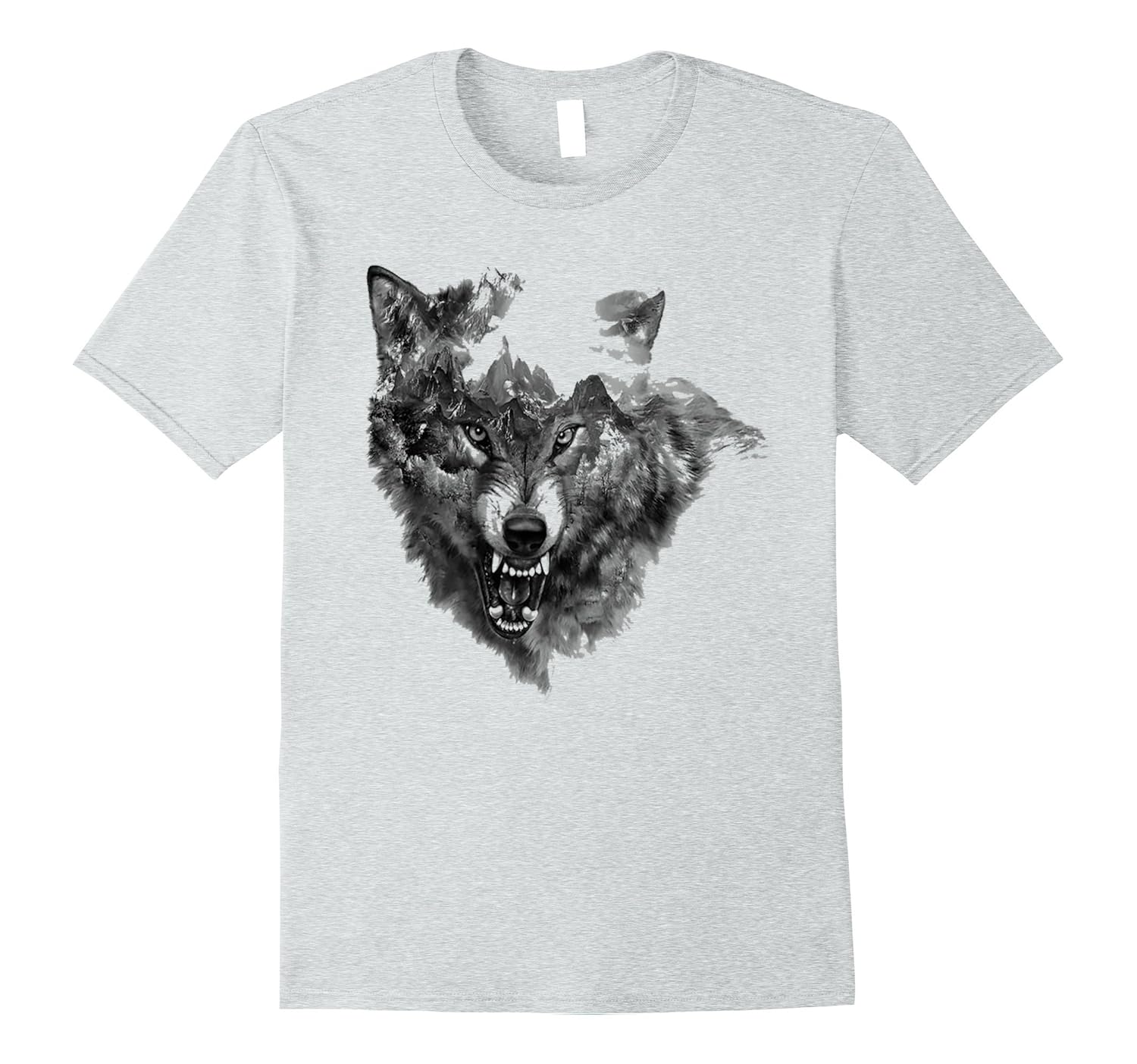 Wild Wolf TShirt Retro Vintage Black Wolf tshirtCL Colamaga
