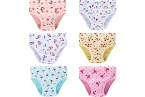 Family Feeling Girls' 100% Cotton Underwear - Comfortable & Breathable Panties for Kids