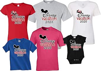 Disney Vacation 2022 Matching Couple Shirts Disney Vacation Custom Tshirts at Amazon Womenâs 