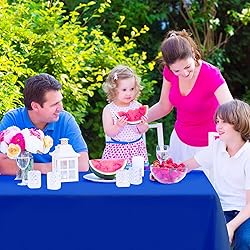 Kopokita 2PCS Royal Blue Plastic Tablecloths 54 x