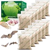 12 Pack Bat and Bird Repellent, Natural Peppermint Oil Eagle Repellent for Attic Indoor Outdoor Patio Garden Porch, Pet and Family Safe, Ready to Use