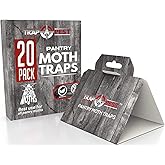 20 Pack Pantry Moth Traps - Safe and Effective for Food and Cupboard - Glue Traps with Pheromones for Pantry Moths - Trap a P