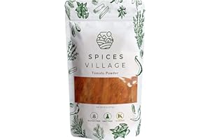 SPICES VILLAGE Tomato Powder [ 8 Oz ] - Sun-Dried Ripe Tomatoes Seasoning for Cooking and Dressing, Powdered Spaghetti Sauce, House Recipe Ketchup - Kosher, Gluten Free, Non GMO, Resealable Bulk Bag