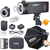 GODOX AD200Pro II Pocket Flash + LAPGOOD CF60 24" Softbox Kit | Improved Heat Dissipation 200Ws TTL Strobe, 500 Full Power Flashes, 1/1 to 1/512 Output, 0.01~1.8s Recycle Time, Dual Heads
