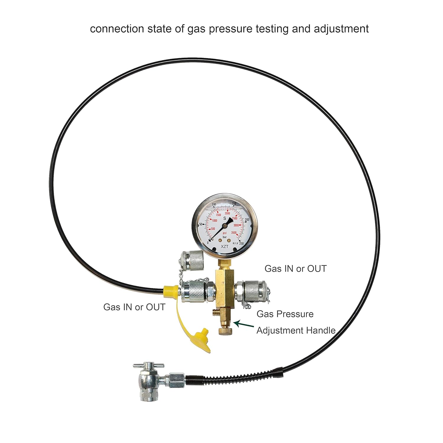 XZT S2 Aircraft Aviation Tools Schrader Gas Pressure kit,High Pressure