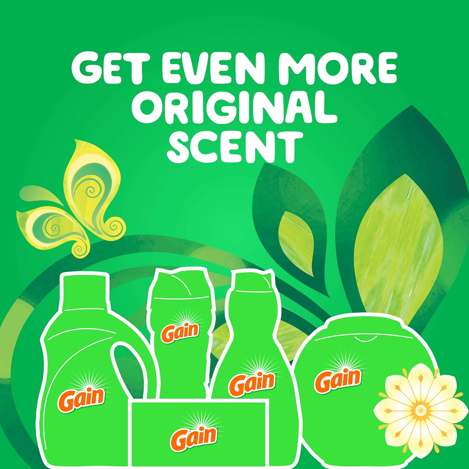 Gain Laundry Detergent Liquid Plus Aroma Boost, Original Scent, HE Compatible, 96 Loads Total, 75 Fl Oz (Pack of 2): Health & Personal Care