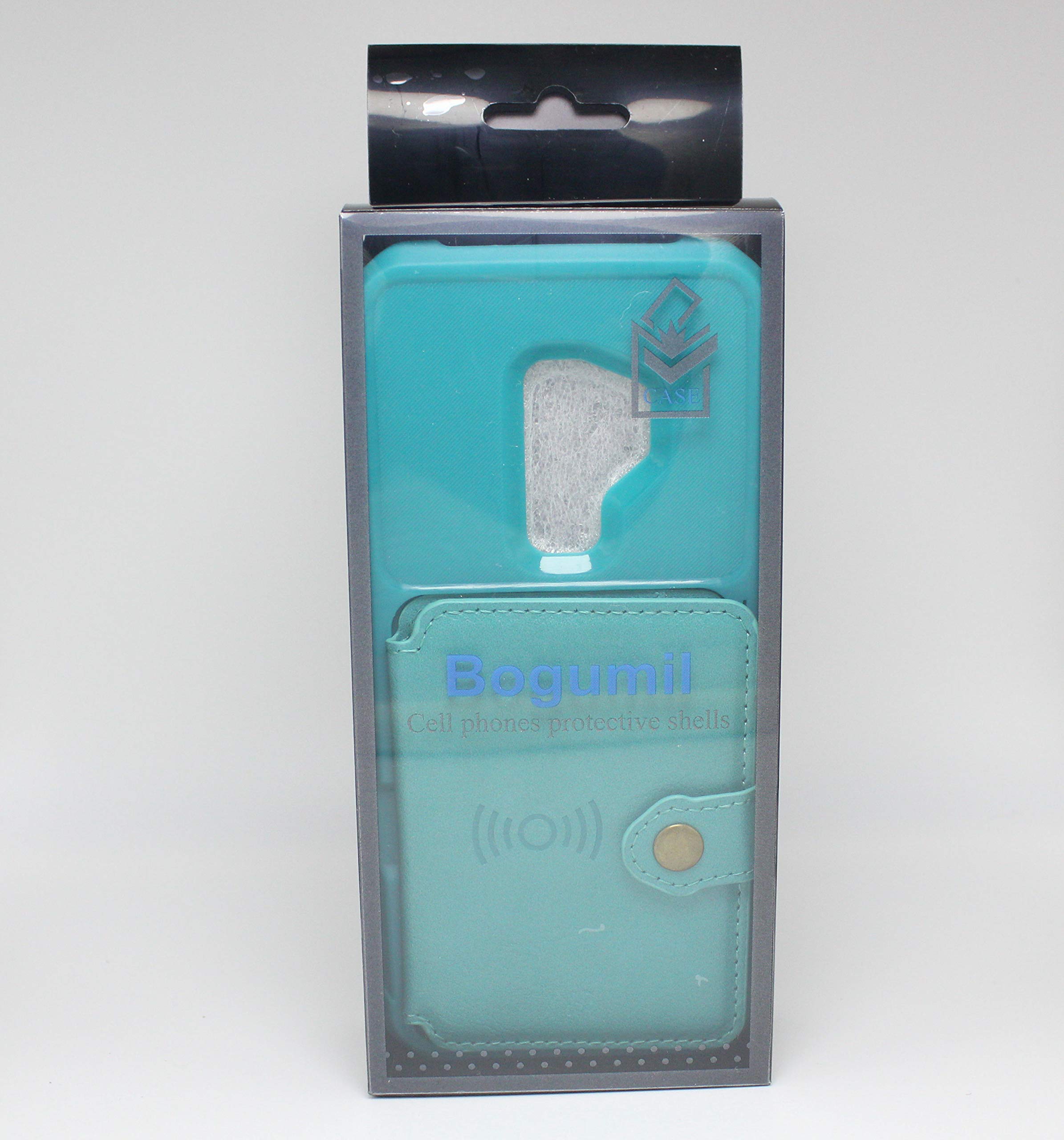 Galaxy Note 9 Case, Sumsung Note 9 Wallet Flip Leather Kickstand Fit Magnetic Wireless Car Charger Mount Slim Durable Shockproof Protective Case Cover with Card Holder (Turquoise)