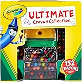 Crayola Ultimate Crayon Box Collection (152ct), Bulk Kids Crayon Caddy, Classic & Glitter Crayons for Classrooms, Gift for Ki