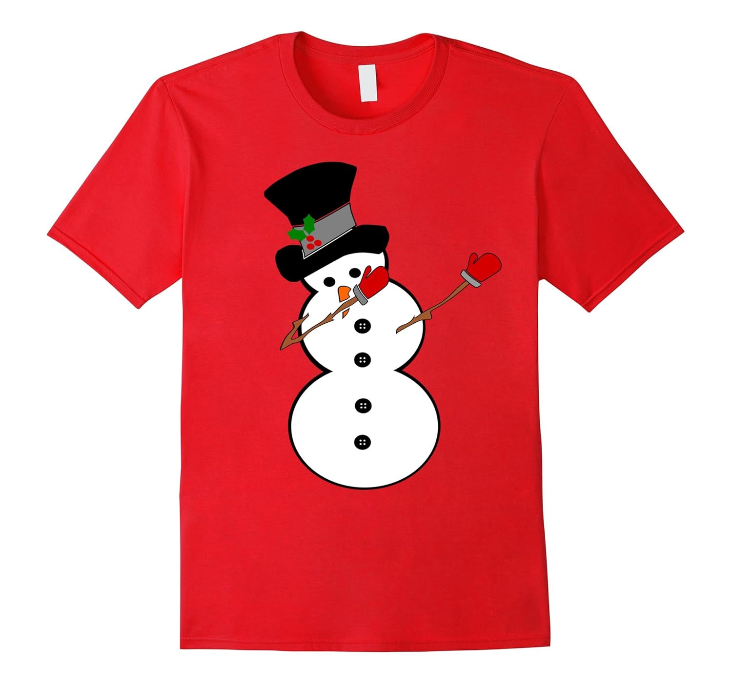 Dabbing Snowman T-Shirt Snow Sculpture Dab Dance Shirt-ANZ