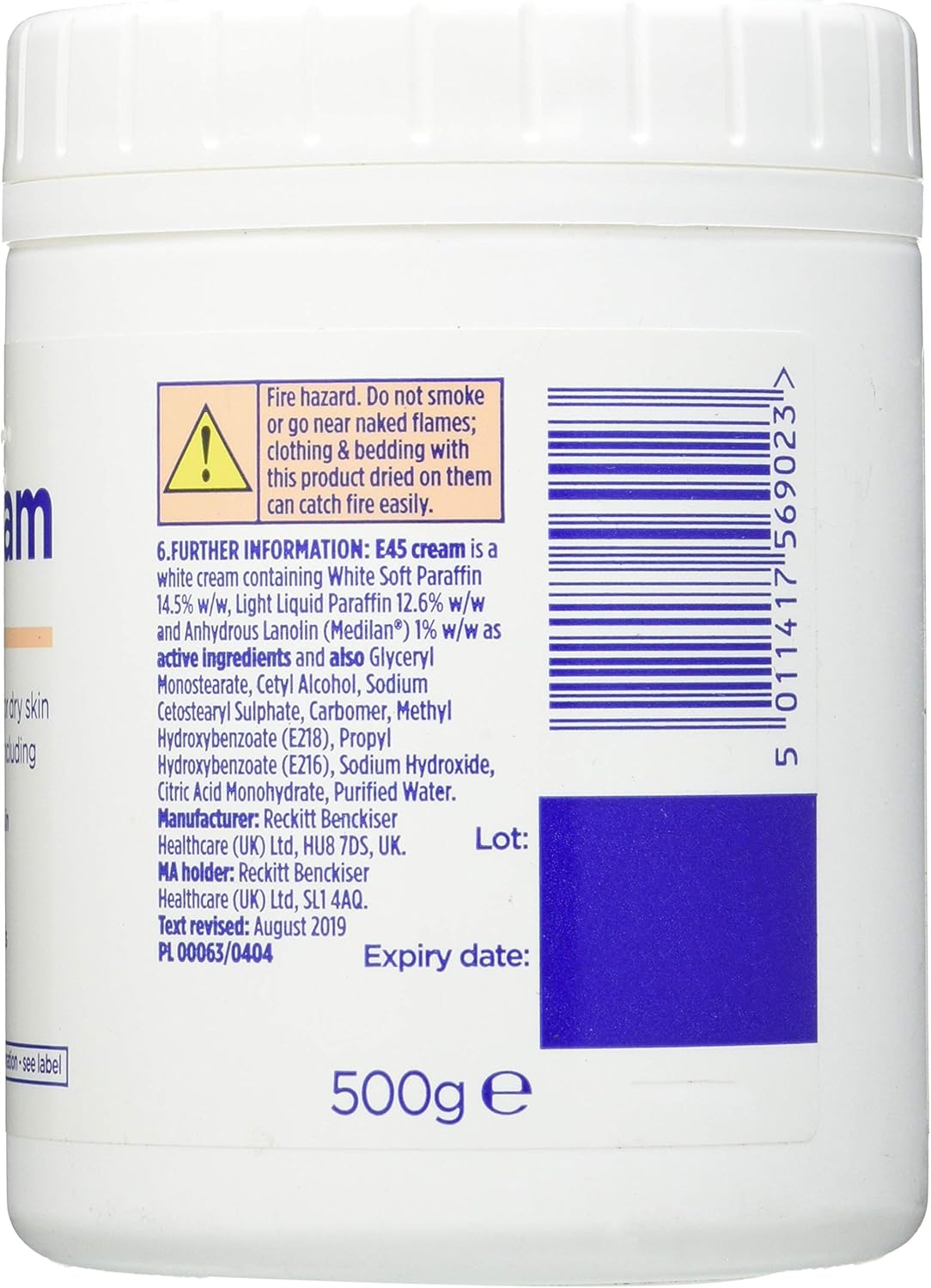 amazon e45 cream 500g