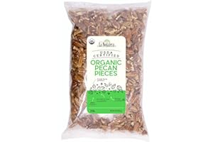 GRUPO LA NOGALERA La Nogalera Organic - USDA and CCOF Certified Organic Pecan Pieces in 2 pound bag. Chopped Pecan Nuts, NO SHELL, Non-GMO, Kosher and Halal Certified and Ketogenic friendly