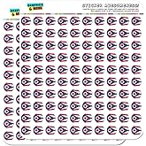Ohio State Flag 1/2" (0.5") Planner Calendar Scrapbooking Crafting Stickers - Opaque