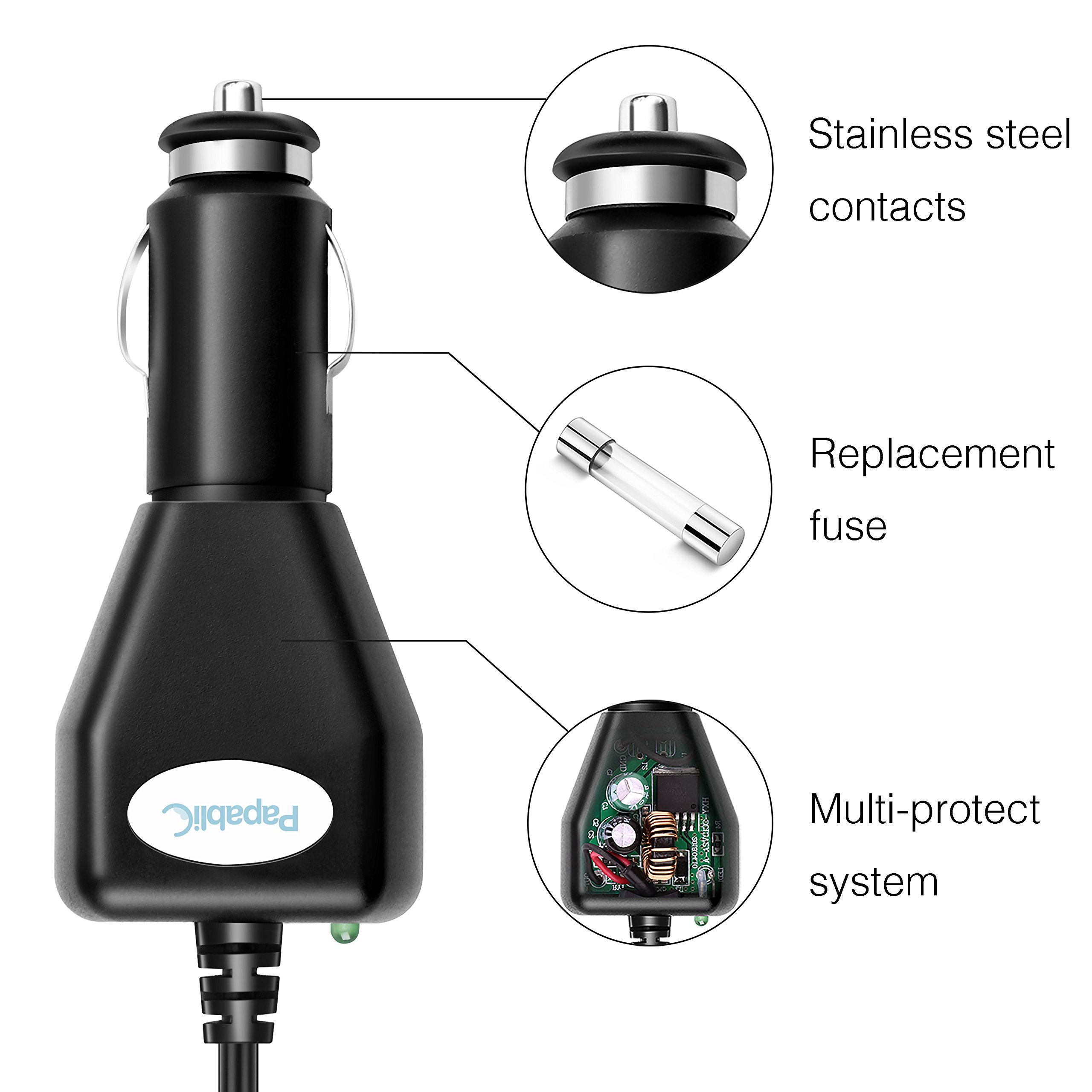 Papablic 12 Volt Breast Pump Car Adapter for Medela Freestyle and Pump
