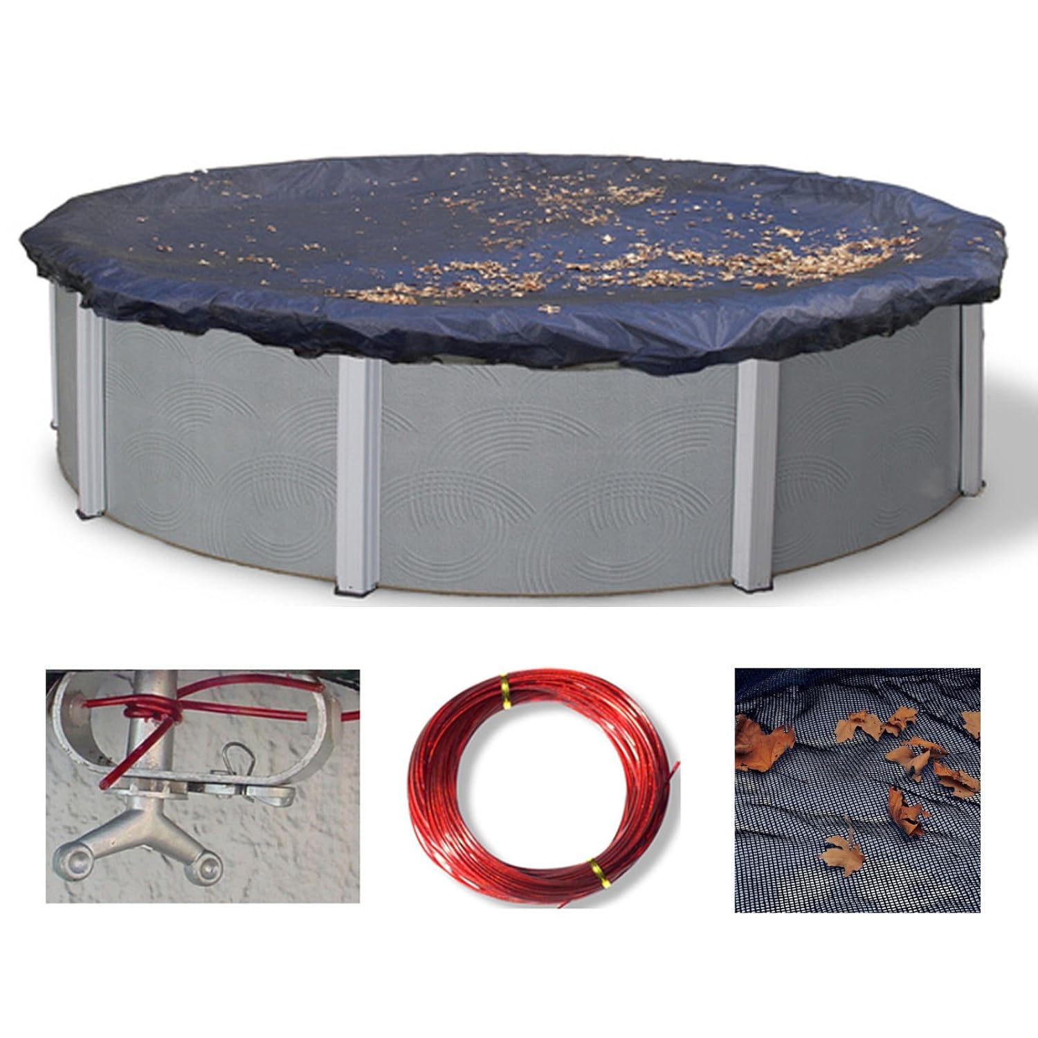 Round Leaf Net Catcher Winter Cover Swimming Pool Above