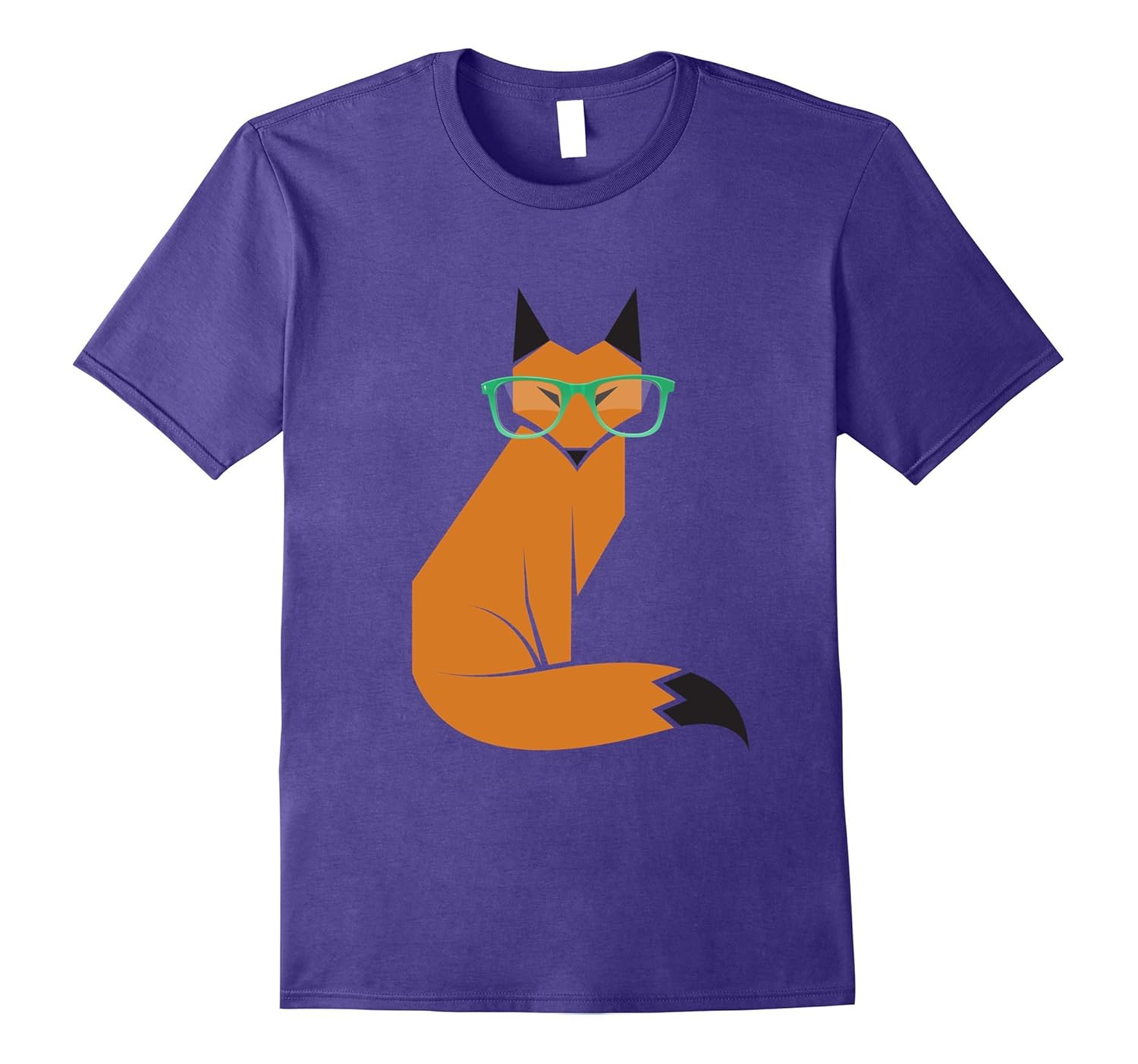 Hipster Fox Librarian Forest Creature Animals Dope Funny Tee-Rose