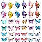 PH PandaHall Butterfly Charms, 36 pcs 3 Styles Butterfly Printed Alloy Enamel Charm Pendants Backpack Charm for Earring Bracelet Necklace Jewelry DIY Craft Making