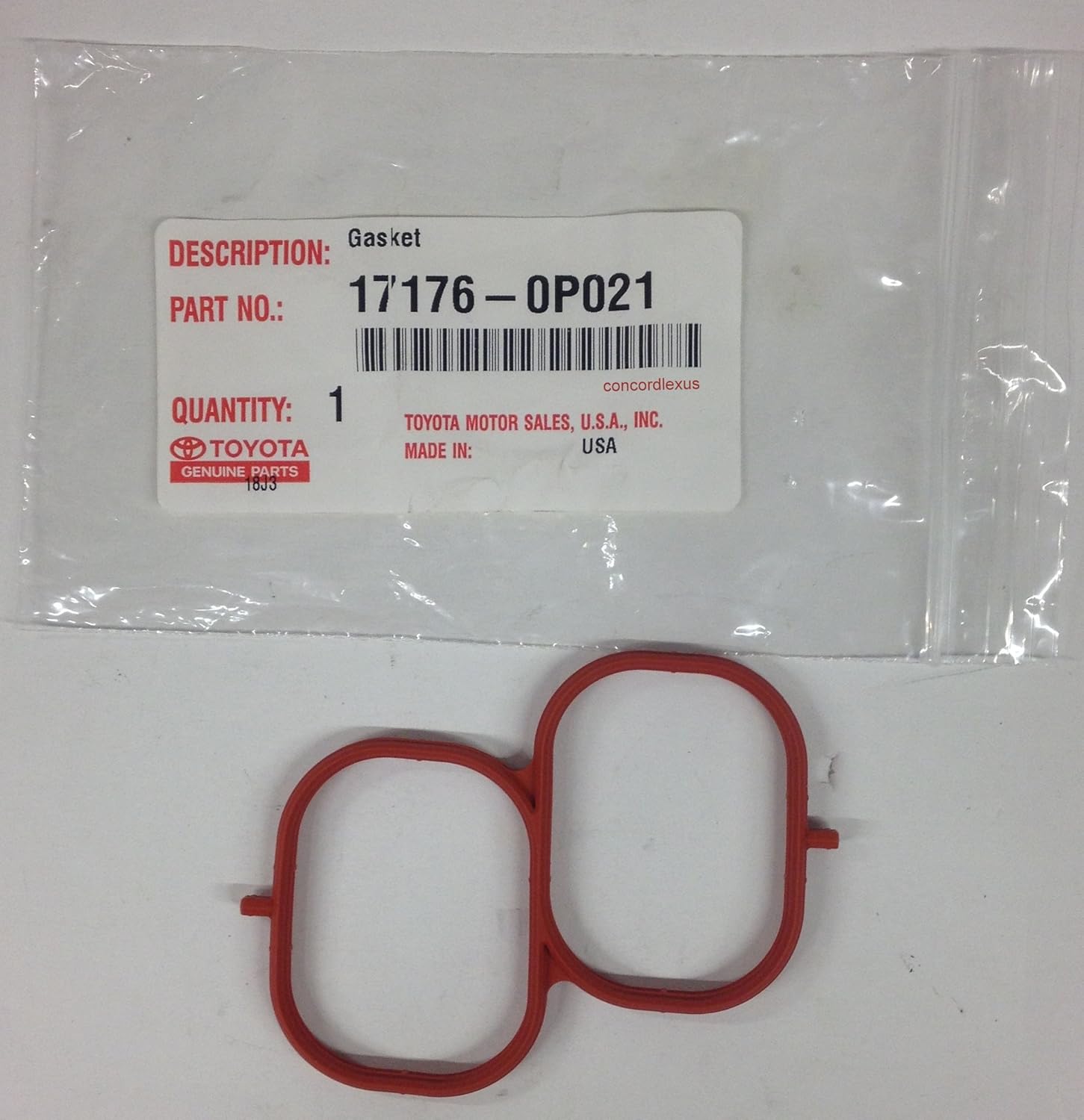 Genuine Toyota Plenum Gasket 17176-0P021 Car & Truck Intake Gaskets com