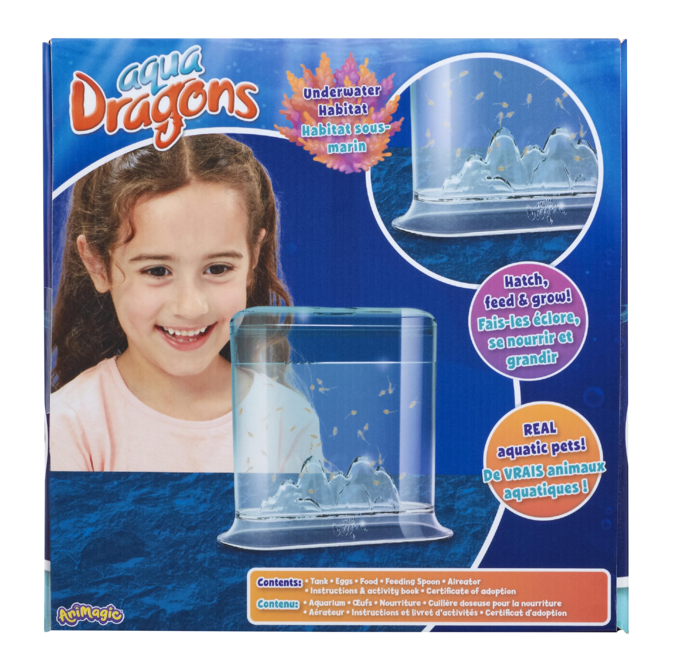 Animagic Aqua Dragons Hatch 'n' Grow Basic Tank | Build an Aquatic Ecosystem, Watch Prehistoric Pets Hatch & Grow Science Kit | Ages 6+