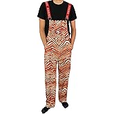 Zubaz NFL Unisex Adult Overalls Zebra Bib Overalls with Zebra Lined or Lightweight Options – Authentic Team Apparel