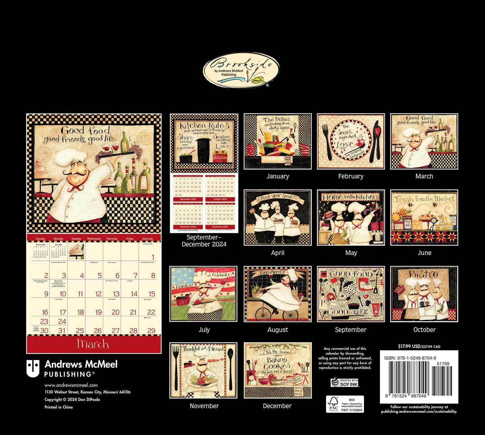 Home is in the Kitchen 2025 Deluxe Wall Calendar