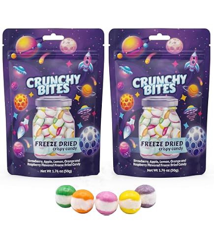 Amazon.com : Freeze Dried Fruit Candy, Crazy Candy Rainbow Bites