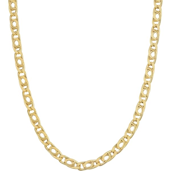 Amazon.com: Gold Chains and Necklaces - Hollow Figaro 10K Gold