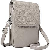 befen Genuine Leather Small Crossbody Bags for Women, Cell Phone Cross body Purse Bag with RFID Blocking Card Slots