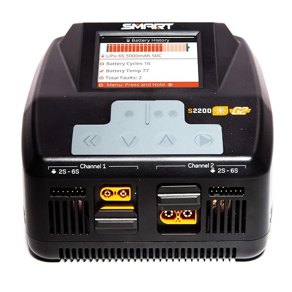 SPEKTRUM S2200 G2 AC 2X200W SMART CHARGER, SPMXC2010, BLACK