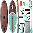Niphean Inflatable Stand Up Paddle Board with SUP Accessories, Anti-Slip EVA Deck, 10'6'' Paddleboards Inflatable Paddle Boar