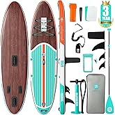 Niphean Inflatable Stand Up Paddle Board with SUP Accessories, Anti-Slip EVA Deck, 10’6’’ Inflatable Paddle Boards for Adults & Youth of All Skill Levels