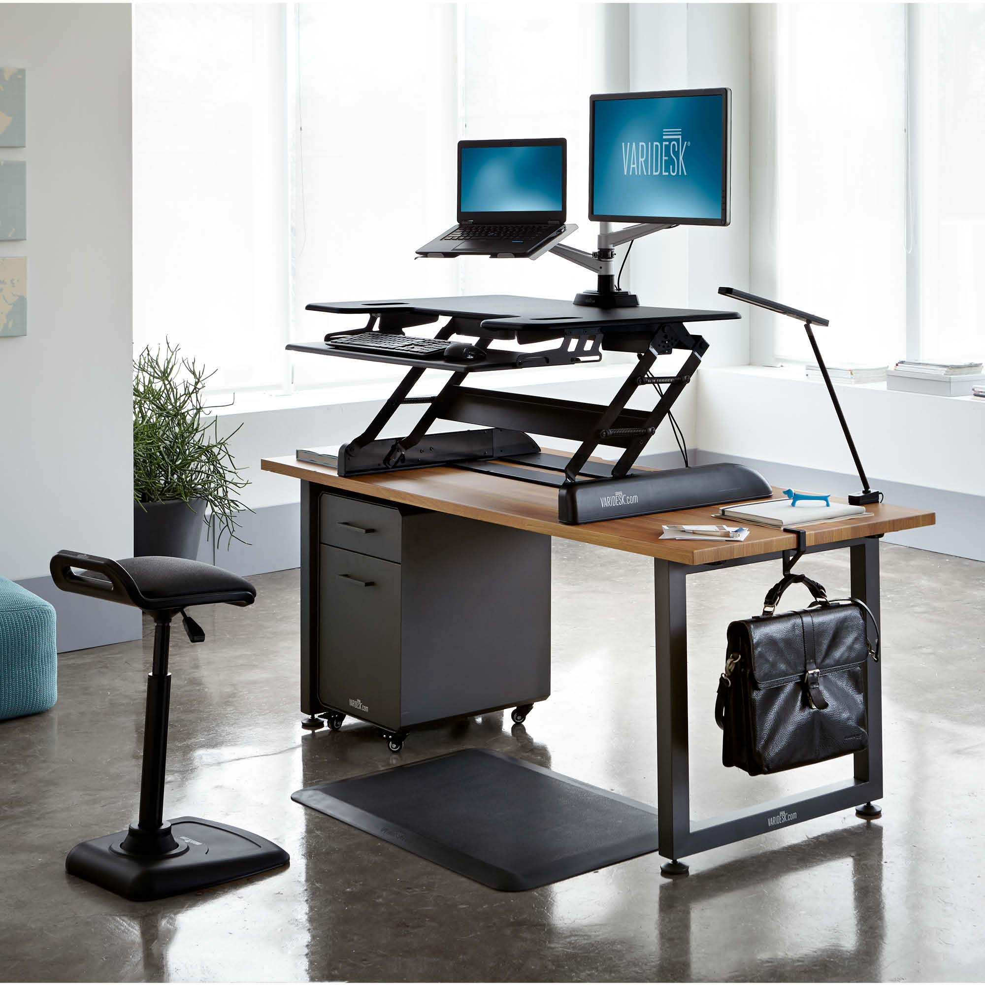 VARIDESK Taller Height Adjustable Standing Desk Converter Exec 40