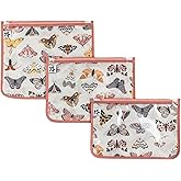 Tiny Twinkle Diaper Bag Organizing Pouches|3 Pack Mess-Proof Clear Front Travel Organizer Bags&TSA Approved Toiletry Bag Set for Baby and Mom Essentials