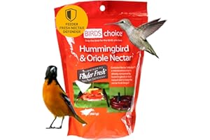 Birds Choice ND1024 Hummingbird & Oriole with Nectar Resealable Pouch