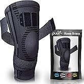 Pure Support Knee Brace with Straps, Compression Sleeve for Running, Arthritis Pain, Sports