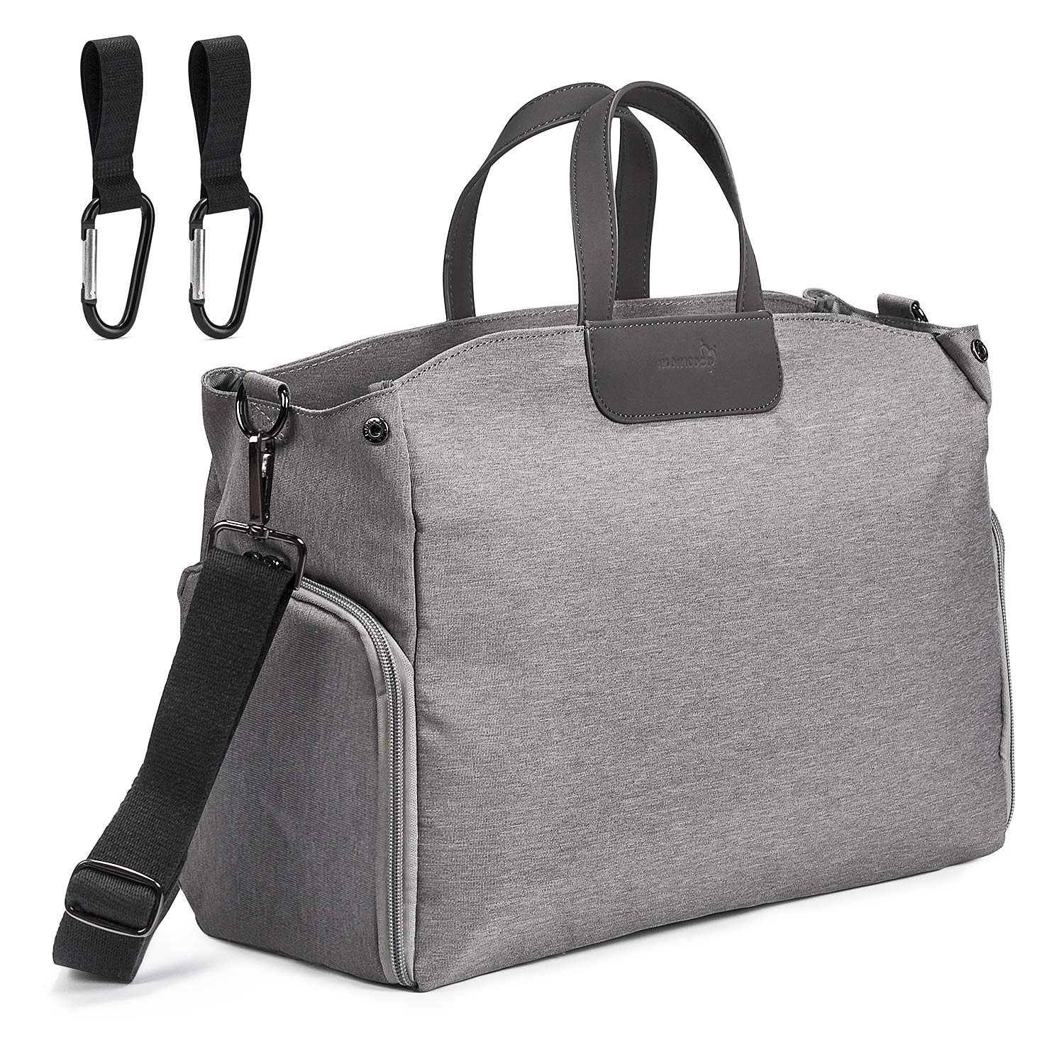 Baby Nappy Changing Bag Momcozy Travel Diaper Bag Waterproof Stroller Bag Breast Pump Bag Tote Bag with Multiple Pockets for Bottles Diapers and Breast Pump of Medela Philips Avent Lansinoh Spectra