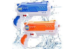 Quanquer Water Guns for Kids Squirt Water Toy Guns - 2 Pack Small Water Blaster Soaker with Trigger Squirt Water Guns for Boys Girls Summer Outdoor Swimming Pool Water Fighting