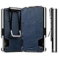 VULKIT Wallet for Men Slim Wallet with Money Clip, RFID Blocking Metal Wallet, Card Holder Mens for 15+ Cards