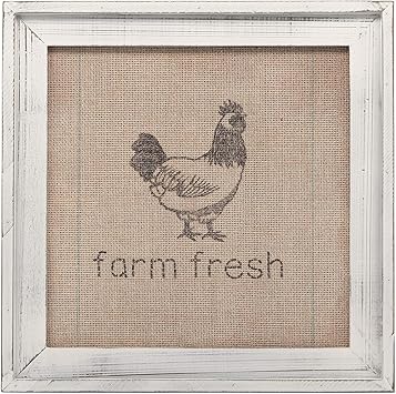 Amazon Com Open Road Brands Farm Fresh Framed Wall Decor Kitchen