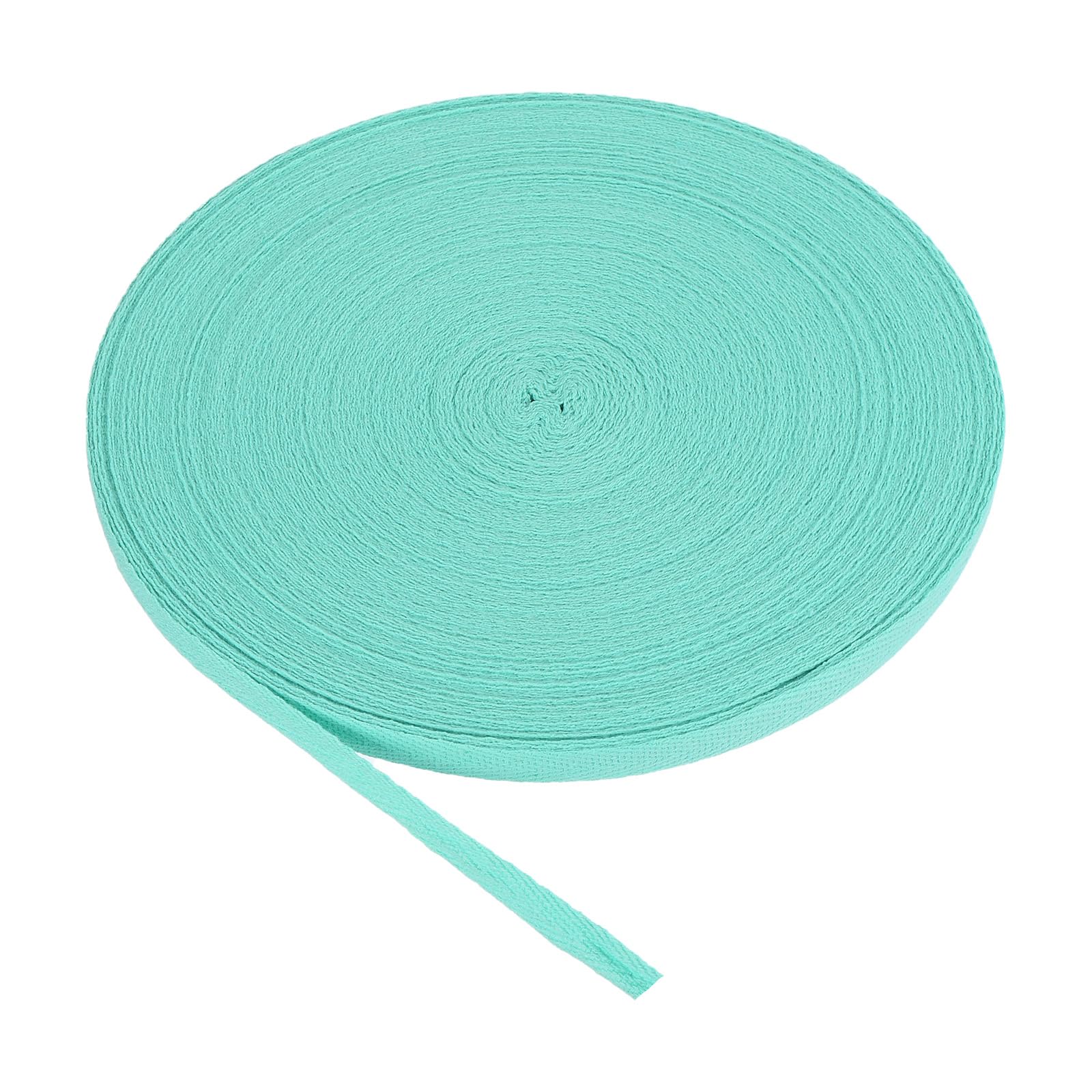 PATIKIL Cotton Twill Tape 10mm(3/8 Inch) 50 Yards Cotton Ribbon Bias Binding Tape Herringbone Webbing Trim for Sewing Gift Wrapping Craft DIY Pale Blue - 45m