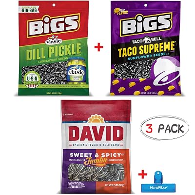 Buy Sunflower Seeds Jumbo Bags 3 Pack, 5.25 oz each - BIGS Vlasic Dill ...