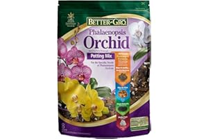 Better-Gro Phalaenopsis Mix - Premium Grade Phalaenopsis Potting Mix for Potting, Repotting, Enhanced Drainage, Air Flow & Root Ventilation, Ideal for Phalaenopsis Orchids - 8 Dry Quarts