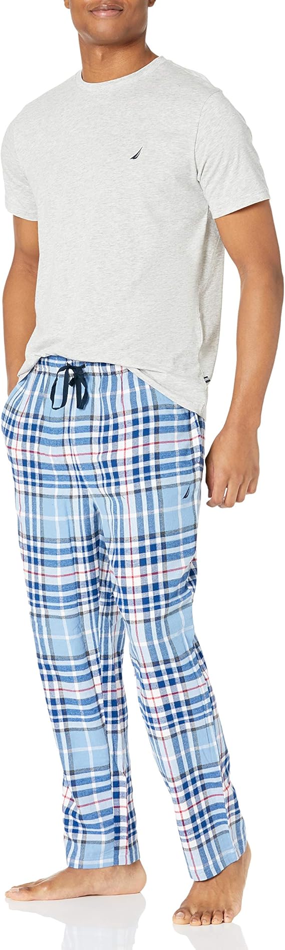 Nautica Men's Flannel Pant Pajama Set, Grey Heather, Small Amazon.ca