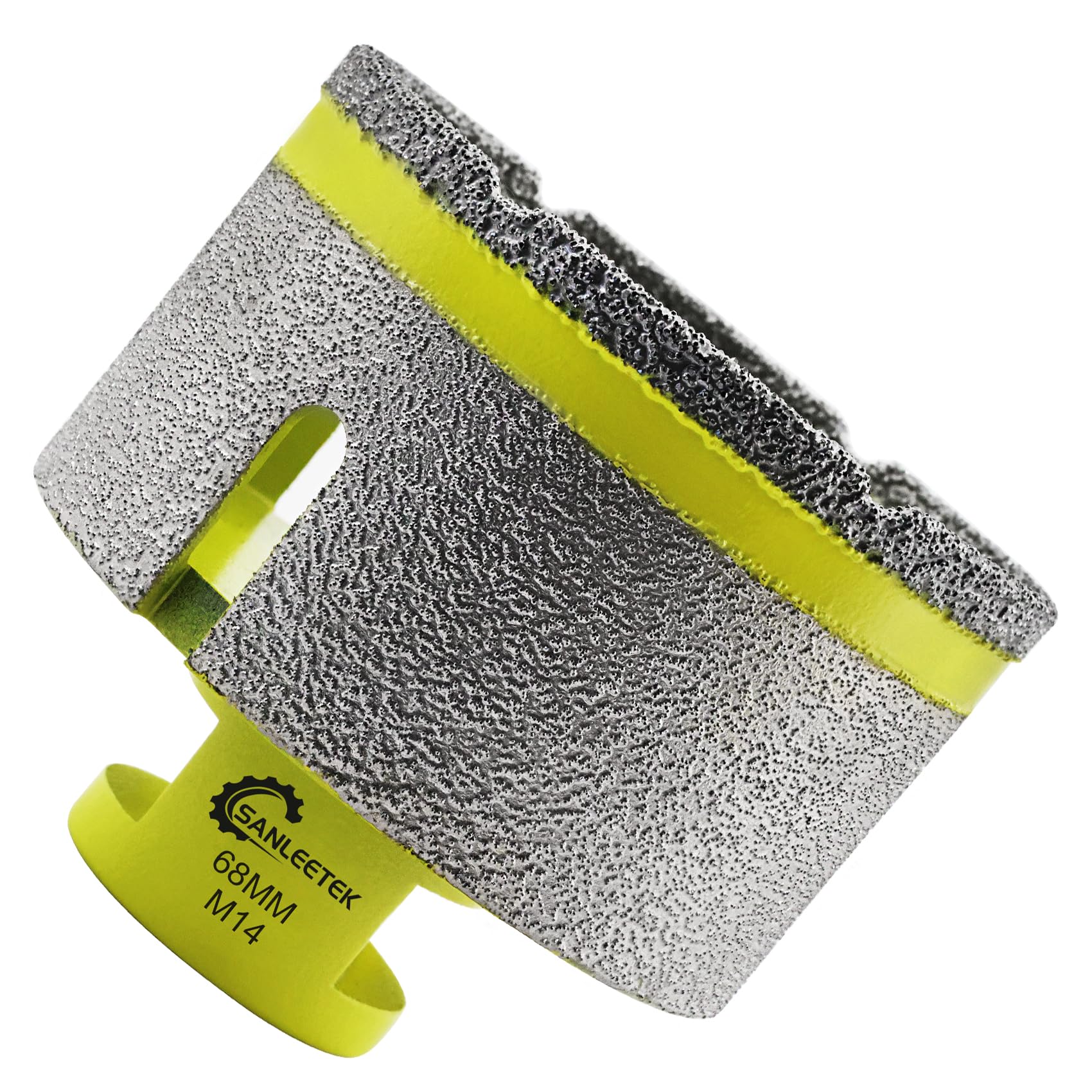 Diamond Drill Milling Bits 68mm - SANLEETEK Tile Hole Saw Cutter Drilling Grinding for Porcelain Ceramic Tile Granite Marble Artificial Stone M14 Thread