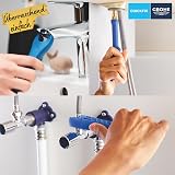 GROHE QUICKFIX Start Edge Basin Mixer Tap Pop-Up Waste Chrome 28mm Cartridge view 7