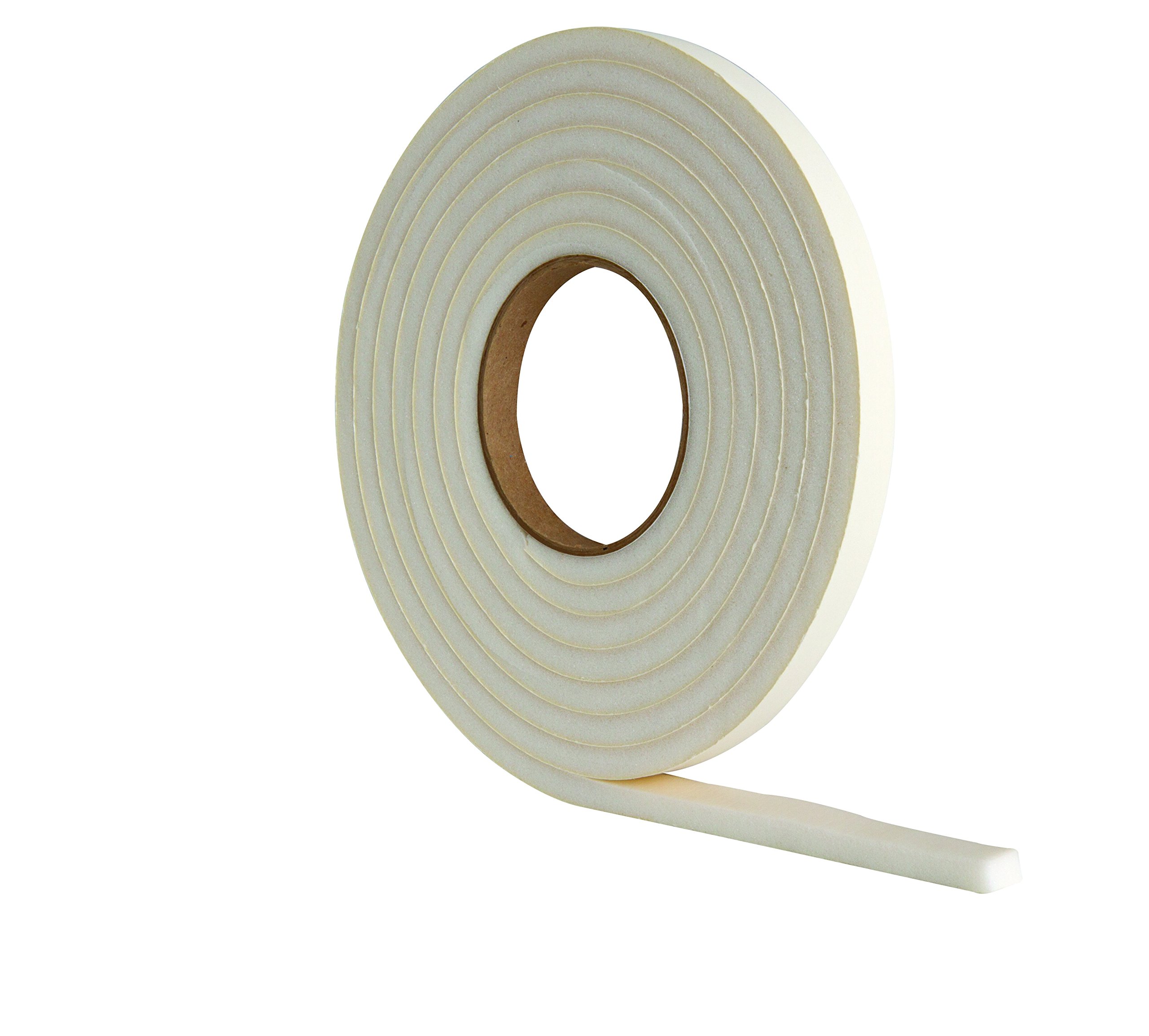 Extra Thick Draught Excluder Strip (3.5m White Rubber Foam for gaps 4-7mm)
